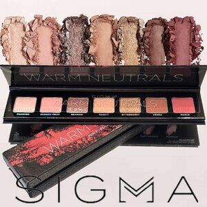 SIGMA Warm Neutrals 7 Shade Mini Eyeshadow Palette (Metallic & Matte) 0.27oz NIB
